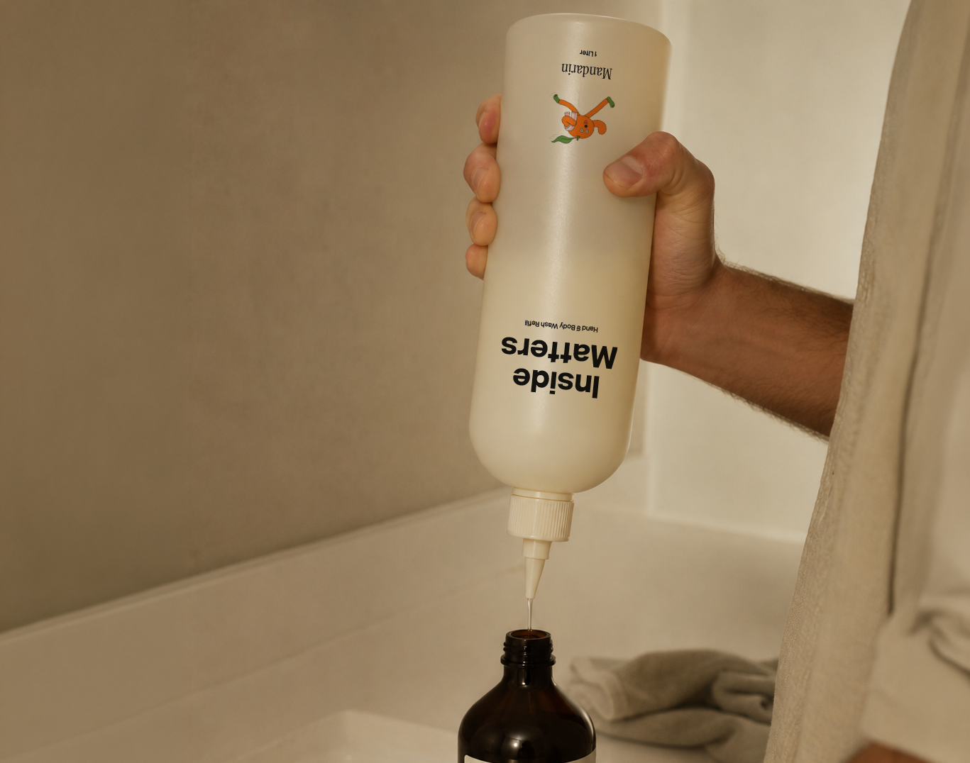 Inside Matters shower gel lineup